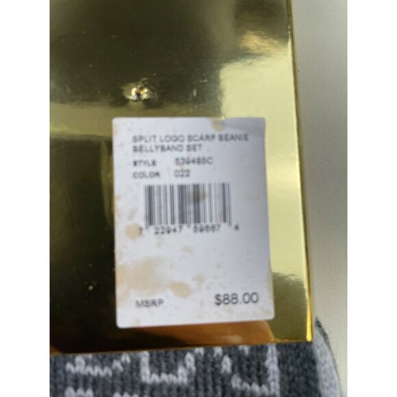 Michael Kors Unisex Gray Hat & Scarf 64" x 10  SKU 4823 - Picture 3 of 8